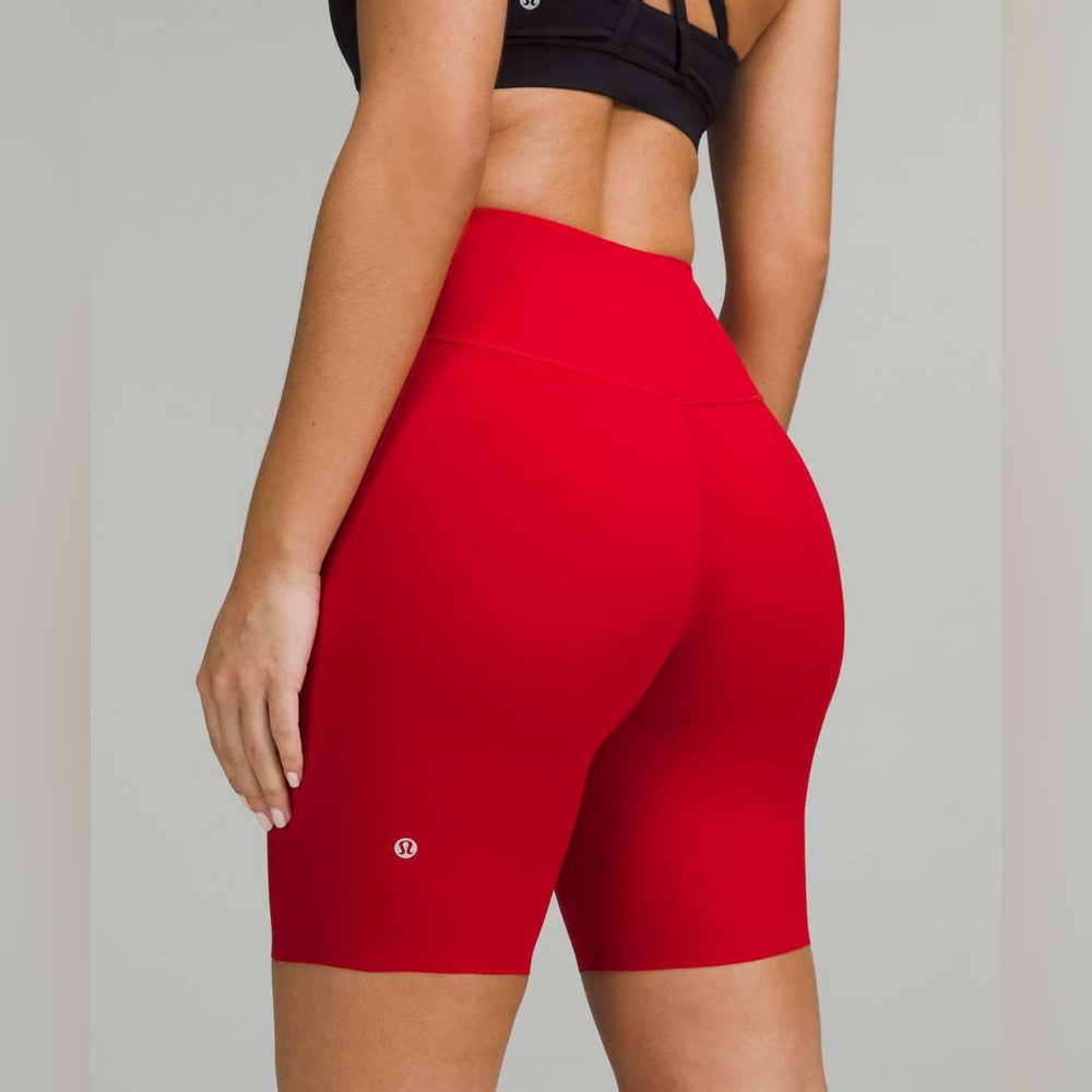lululemon athletica High-Waist Red Bike Shorts